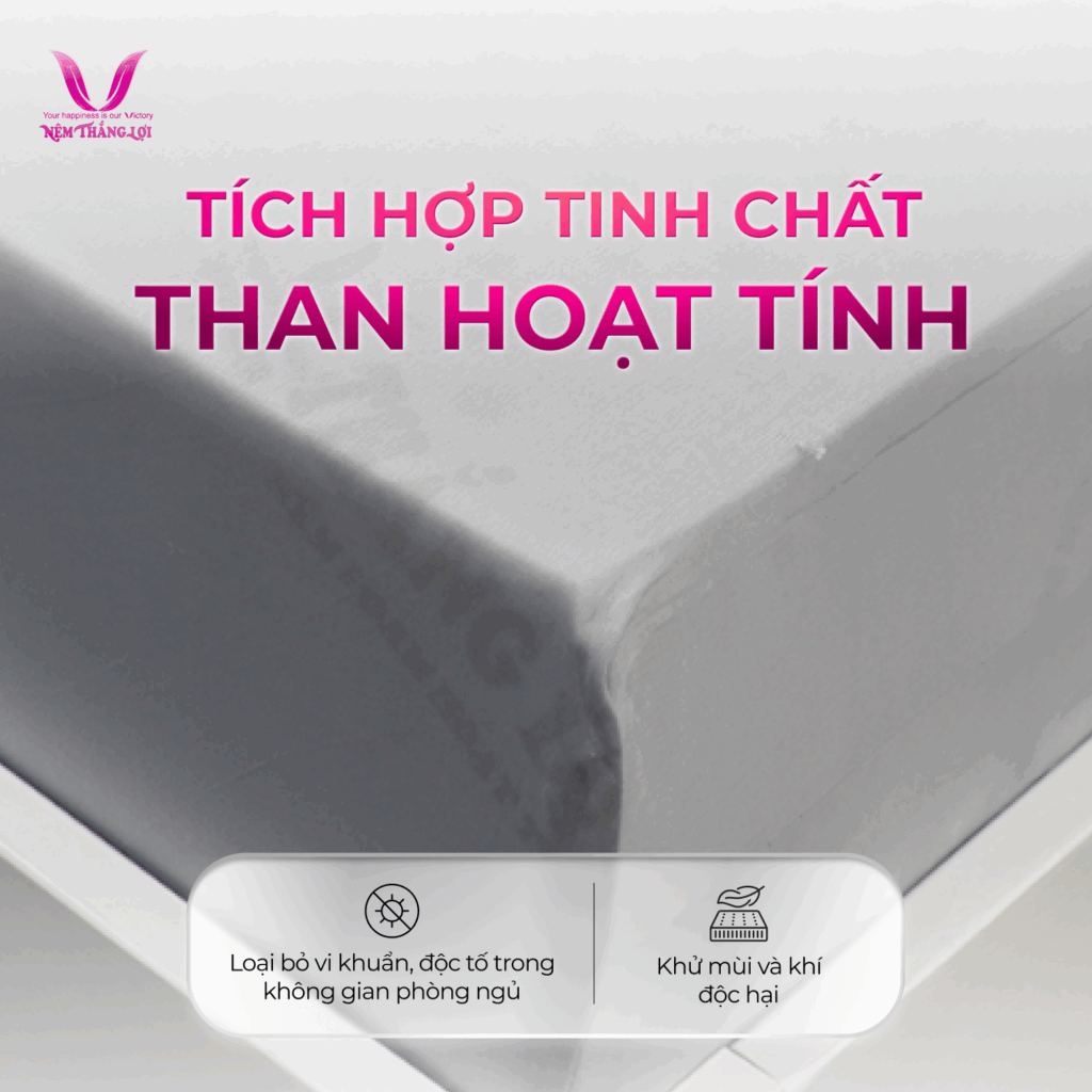 Nệm Cao Su Foam Cao Cấp Hoạt Tính Thắng Lợi