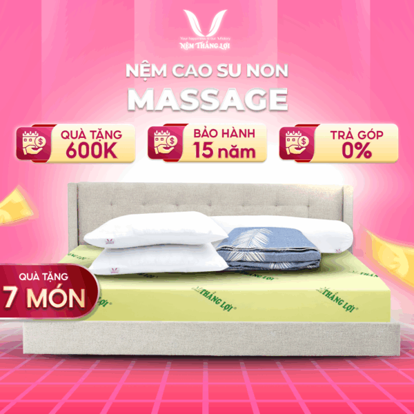 NỆM CAO SU NON MASSAGE THẮNG LỢI