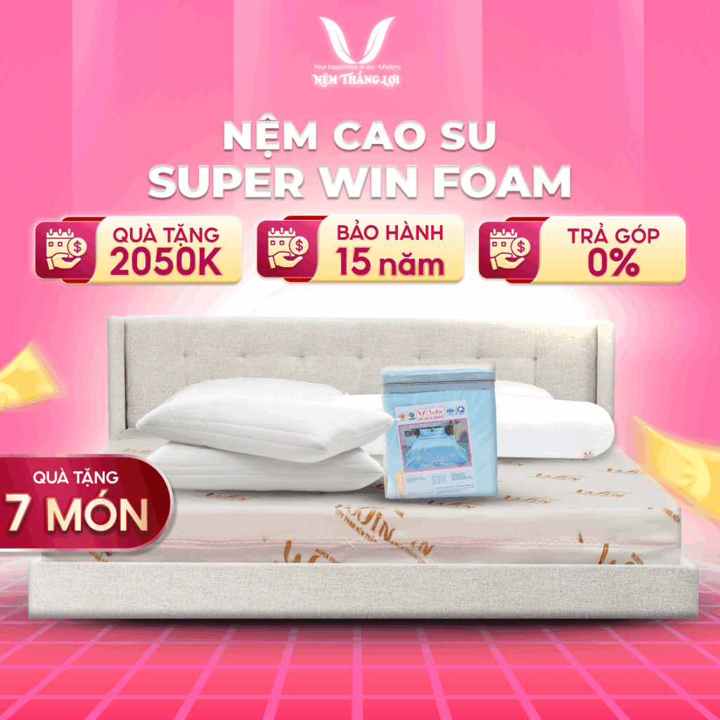 NỆM CAO SU SUPER WIN FOAM THẮNG LỢI