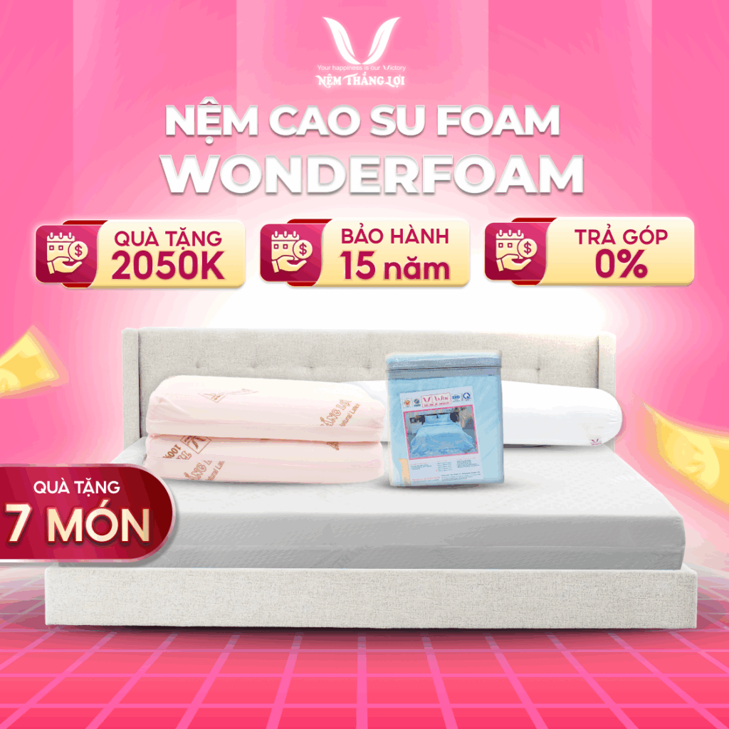 Nệm Cao Su Foam WonderFoam Thắng Lợi